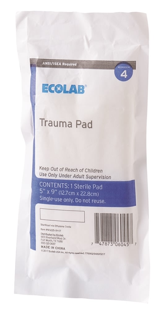 GuestSupply US | Ecolab® Trauma Pad, Sterile, 5 in. x 9 in. 50225